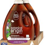 Botanical Origin Detergente para lavadora ecológico apto para pieles sensibles, 70 lavados, Fragancia Jazmín Fresco y Lavanda Silvestre 2 unidades