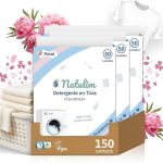 Natulim - Detergente en Tiras para Lavadora ,Fragancia Floral (40 Lavados)