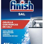Finish Sal para Lavavajillas, Función Antical, Mayor Rendimiento del Lavaplatos, 4 kg