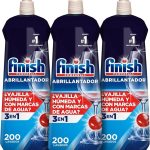Finish Powerball Abrillantador Lavavajillas, vajilla seca, brillante y sin marcas - 3 unidades x 800ml - Total 600 lavados