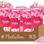 Natulim Perlas Perfumadas - Perlas Aromatizantes para Ropa,150 Lavados – Pack 5 Unidades (Fragancia Floral)